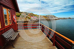 Houseboat in Norway photo