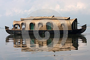 Houseboat reflection