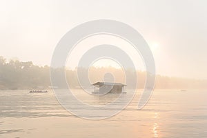 Houseboat at sangklaburi Thailand