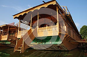Houseboats in Srinagar in Kashmir, India