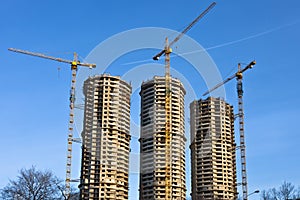 Housebuilding panorama photo