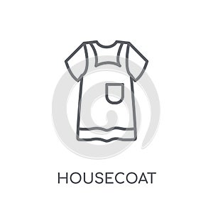 Housecoat linear icon. Modern outline Housecoat logo concept on photo