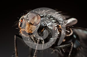 Housefly close-up.