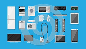 Household Appliances and Electronic Devices set
