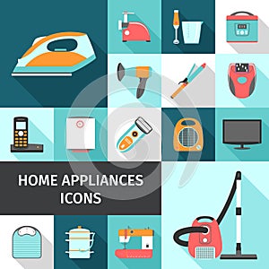 Household Appliances Icons Set