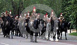 The Household Cavalry Watercolour Effect