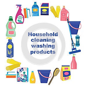Household cleaning, washing products
