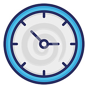 Household clock, minute machine timer  Isolated Vector Icon that can be easily modified or edit