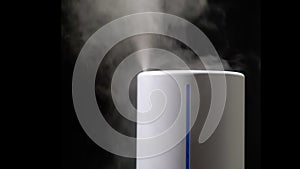 Household humidifier. White electronic device for humidification.