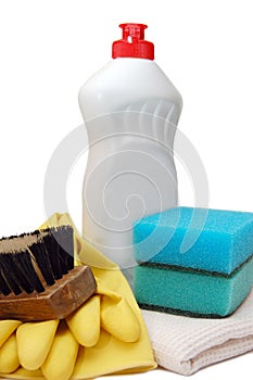 Household items for cleanliness photo