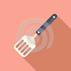 Household spatula icon flat vector. Shape element