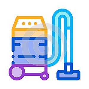 Household vacuum cleaner icon vector outline illustration