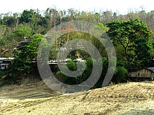 Households of the hilly area of Bandarban, Bangladesh