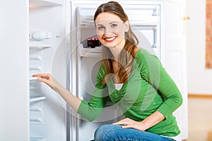 Housekeeper with Refrigerator photo