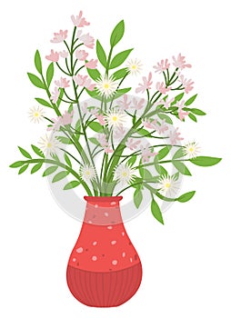 Houseplant in Vases, Flowers with Flourishing