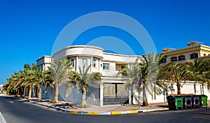 Houses in Abu Dhabi, the capital of Emirates