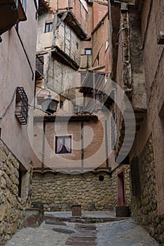 Houses from albarracin spain photo