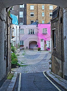 Houses in an alley