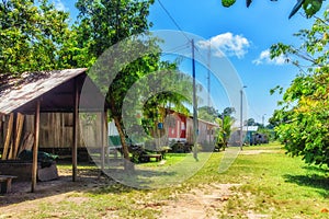 Houses in the Amazon, Leticia, Colombia