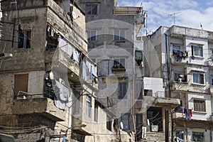 Houses and balconies of Tripoli, Lebanon