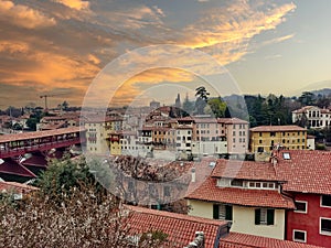 Houses of Bassano del Grappa photo