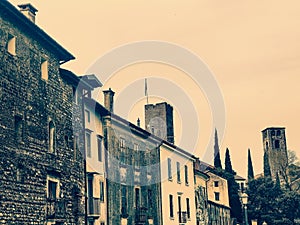 Houses of Bassano del Grappa photo