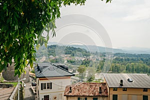 houses of beautiful Belluno town in Veneto province, northern Italy