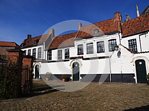 Houses in Beguinage in Belgium