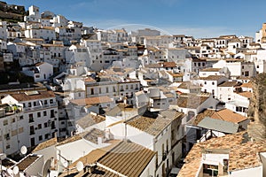 Houses built into rock Setenil de las Bodegas photo