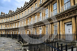Houses Circus in Bath, Somerset, England