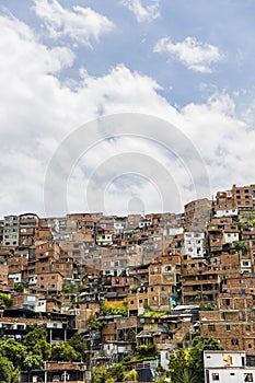 Houses at the city of Medellin in Antioquia, Colombia