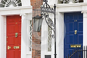 Houses coloured doors