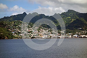 Houses and commercial buildings in the caribbean