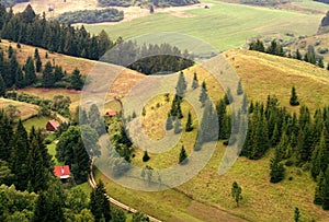 Houses in countryside