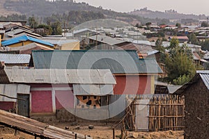 Houses of Debark town, Ethiop