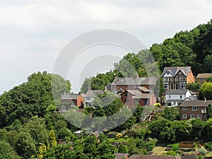 Houses On An English Hillside