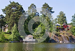 Houses and environment in Sweden.