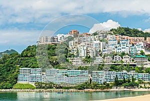 Luxury residences on waterfront and mountain with views of Repulse Bay and beach photo