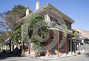 Houses in French Quarter New Orleans Louisiana USA