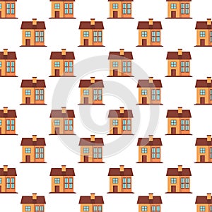 Houses fronts facades pattern background