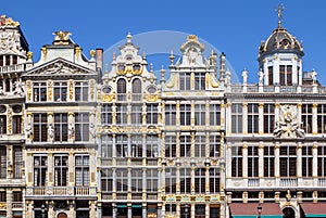 Houses on the Grand Place in Brussels, Belgium