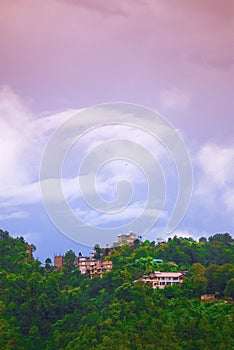 Houses on hill