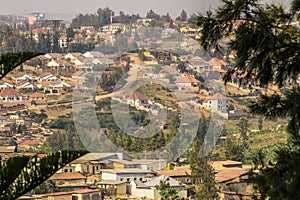 Houses on the hills of Kigali