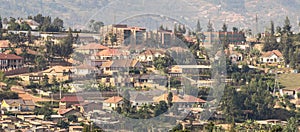 Houses on the hills of Kigali photo