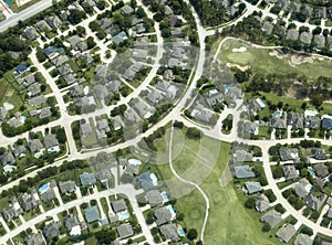 Case case quartiere vista aerea 