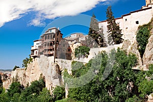 houses hung (casas colgadas) in Cuenca, Castilla-La Mancha, Spain photo