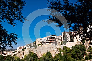 houses hung (casas colgadas) in Cuenca, Castilla-La Mancha, Spain