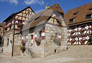 Houses in Imperial Castle Nuremberg