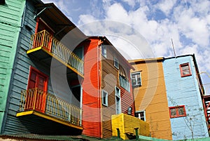 Houses In La Boca, Argentina photo
