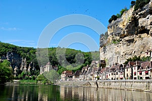 Houses of La Roque Gageac in France photo